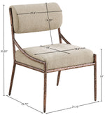 Bastille - Upholstered Dining Side Chair (Set of 2) - Bronze Frame