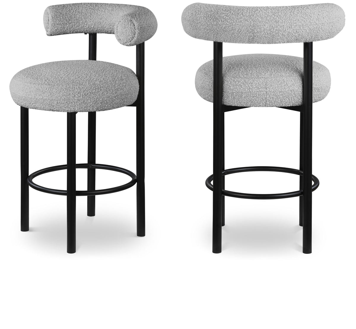 Bordeaux - Stool With Black Legs (Set of 2)