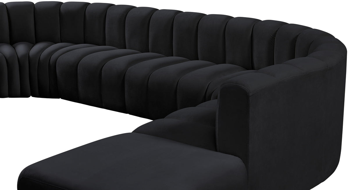 Arc - Velvet 7 Piece Corner Modular Sofa
