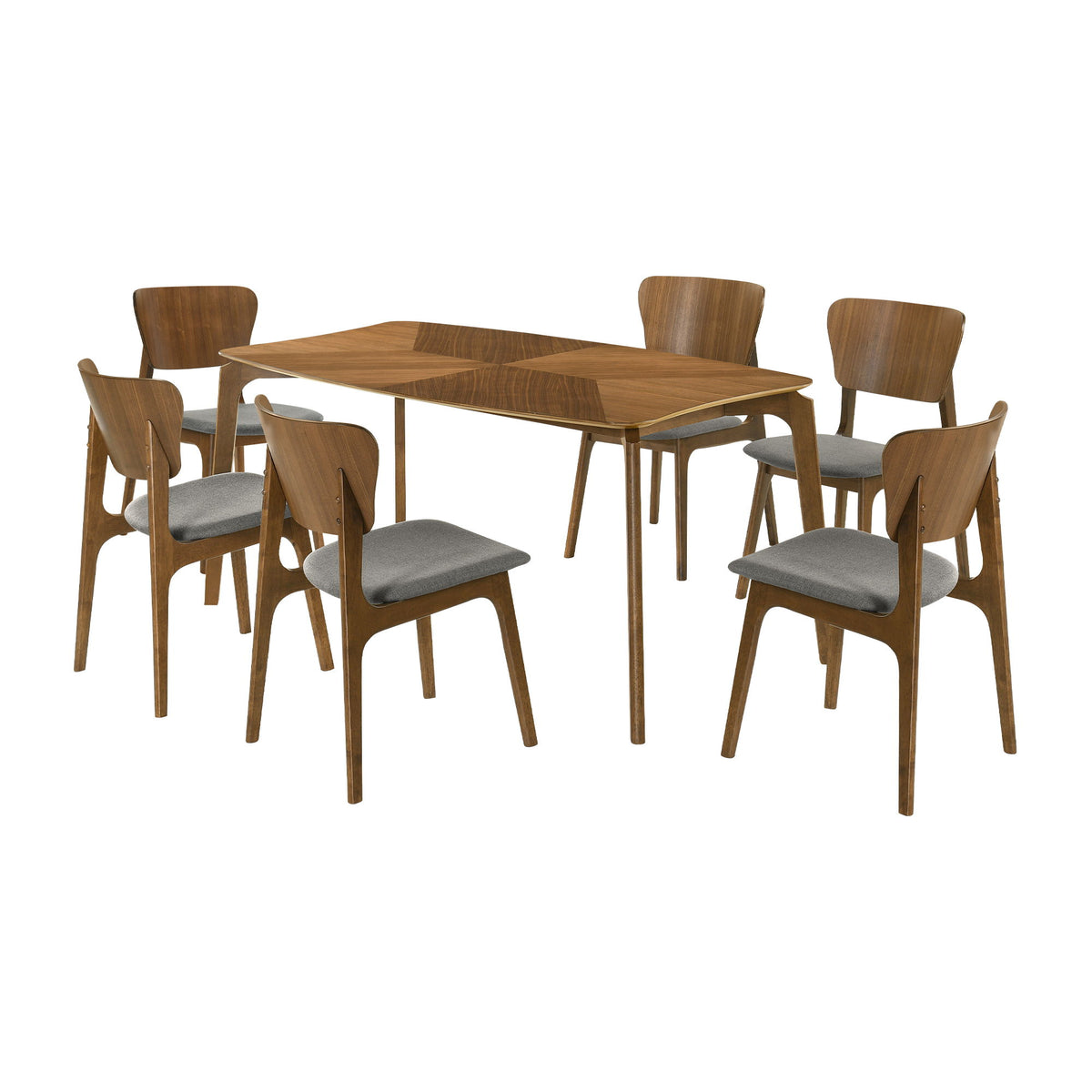 Kalia - Dining Set With Walnut Table