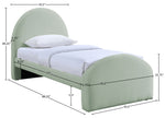 Andaz - Chenille Fabric Upholstered Bed