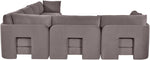 Hammond - Velvet Performance Fabric Upholstered 6 Piece Corner Sectional