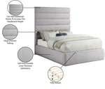 Adam - Linen Fabric Bed With 70.5" Headboard