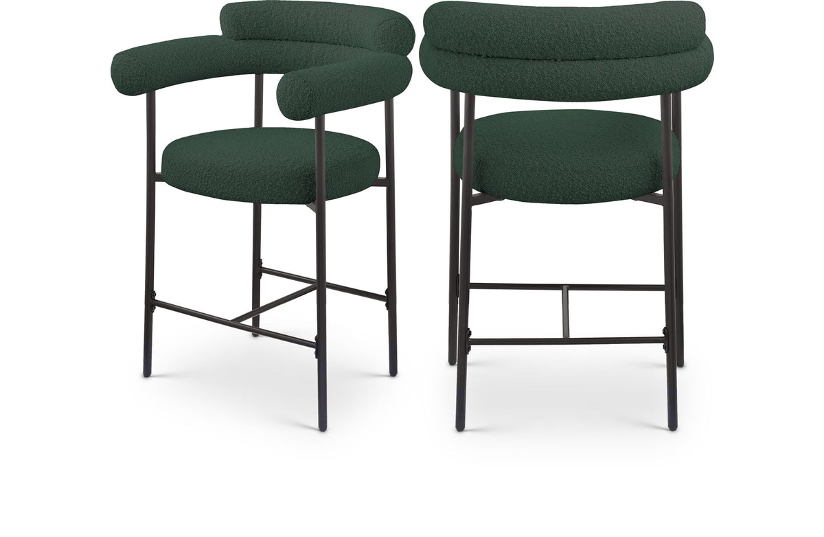 Blake - Counter Stool With Black Base (Set of 2)