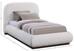 Vaughn - Chenille Bed With Black Base