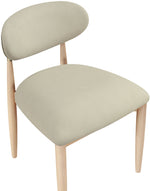 Riccio - Faux Leather Dining Side Chair (Set of 2) - Natural Frame