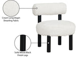 Ambre - Vegan Shearling Fabric Upholstered Accent Chair