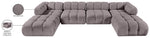 Orin - Velvet 6 Piece Modular Double Chaise Sectional