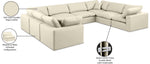 Comfy - 8 Piece Faux Leather Modular Sectional