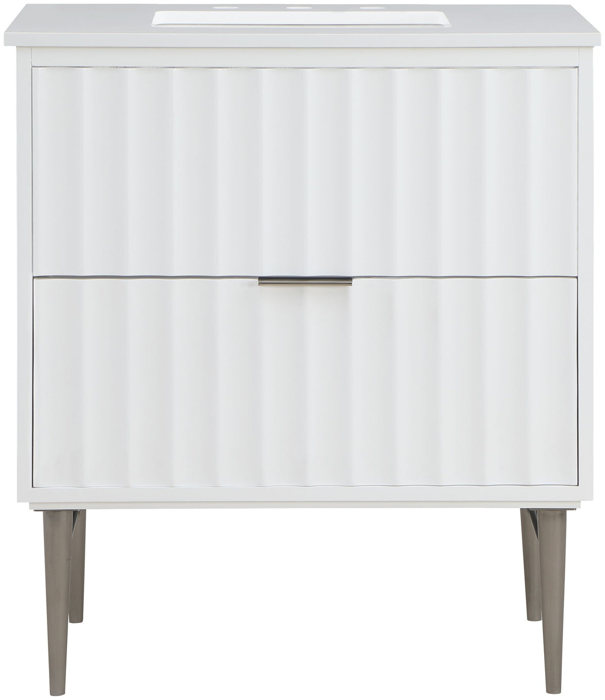Modernist - Bathroom Vanity With Chrome Legs