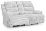 Rhines Falls - 2 Pc. - Power Reclining Sofa And Loveseat - Alloy