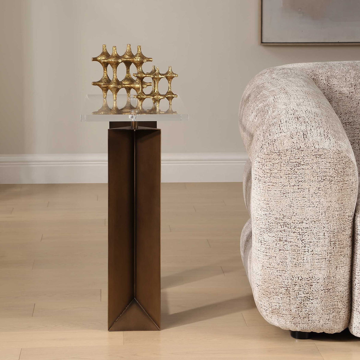 Mcelroy - Modern Side Table - Bronze