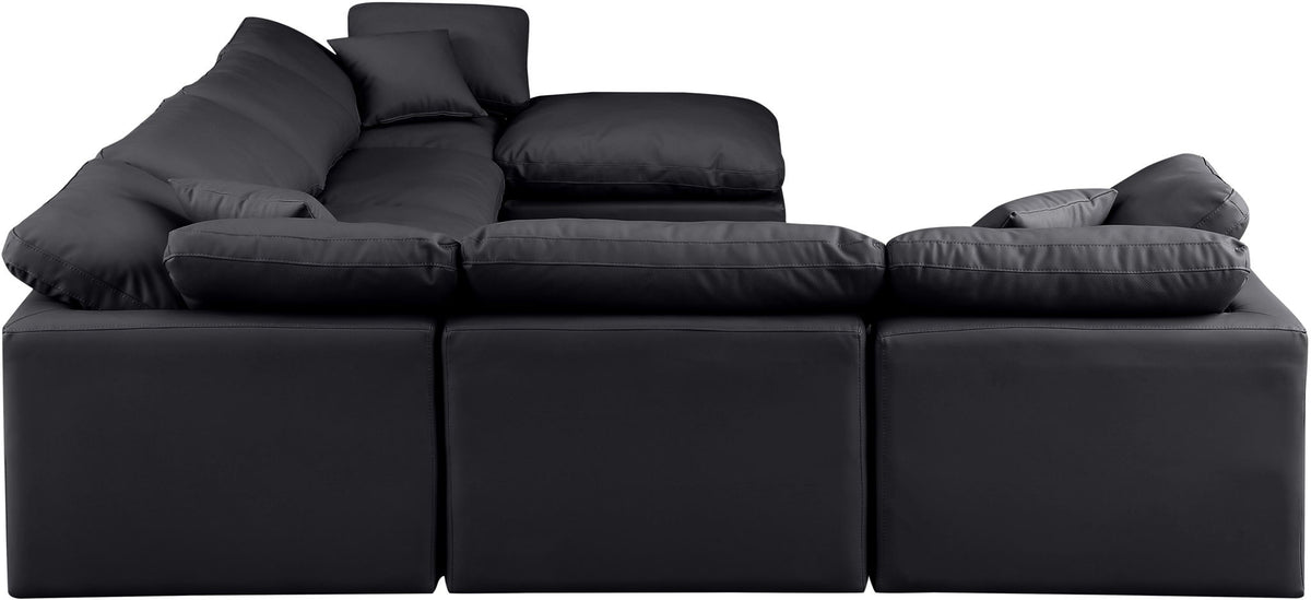Indulge - Faux Leather 7 Piece Modular Sectional