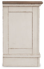 Realyn - Three Drawer Night Stand - White / Brown / Beige