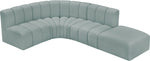 Arc - Faux Leather 5 Piece Corner Modular Sofa