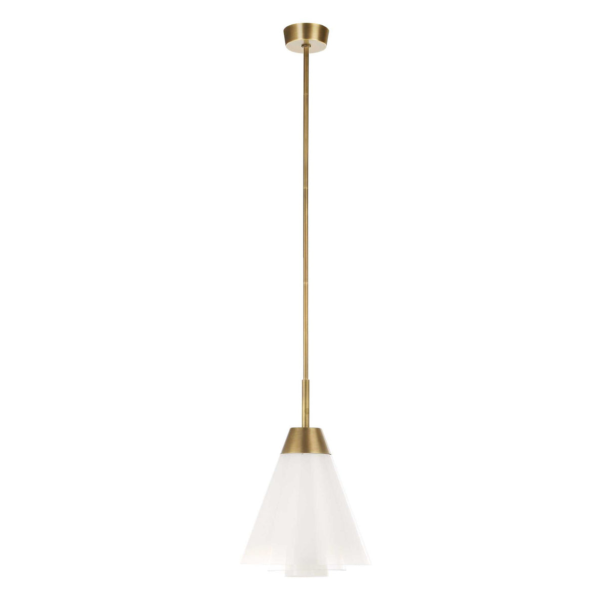 Tiered Ombre - 1 Light LED Pendant - Brass