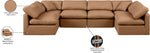 Indulge - Faux Leather 6 Piece Modular U-Shaped Sectional