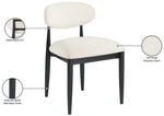 Riccio - Fabric Dining Side Chair (Set of 2) - Black Frame
