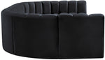 Arc - Velvet Modular U-Shaped Sectional