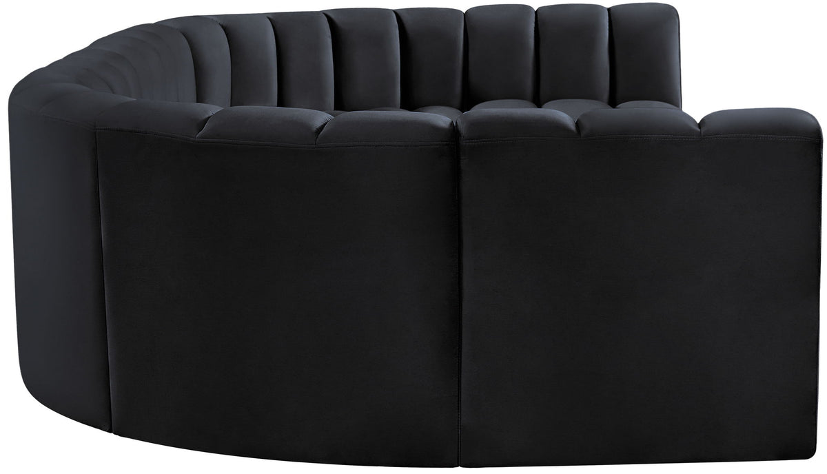 Arc - Velvet Modular U-Shaped Sectional