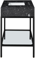 Marmo - Engineered Marble Bathroom Vanity With Black Base