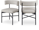 Rivage - Durable Dining Chair With Black Frame (Set of 2)