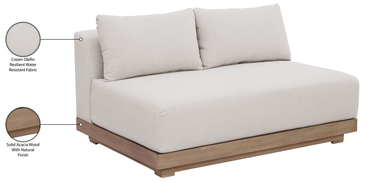 Solace - Olefin Performance Fabric Outdoor Patio Modular Loveseat