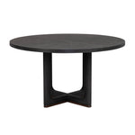 Waterfall - Round Dining Table - Deep Ebony