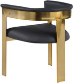 Romeo - Faux Leather Dining Chair With Gold Base (Set of 2)