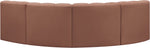 Arc - Faux Leather 4 Piece Corner Modular Sofa
