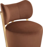Elara - Velvet Upholstered Swivel Accent Chair - Stained Natural