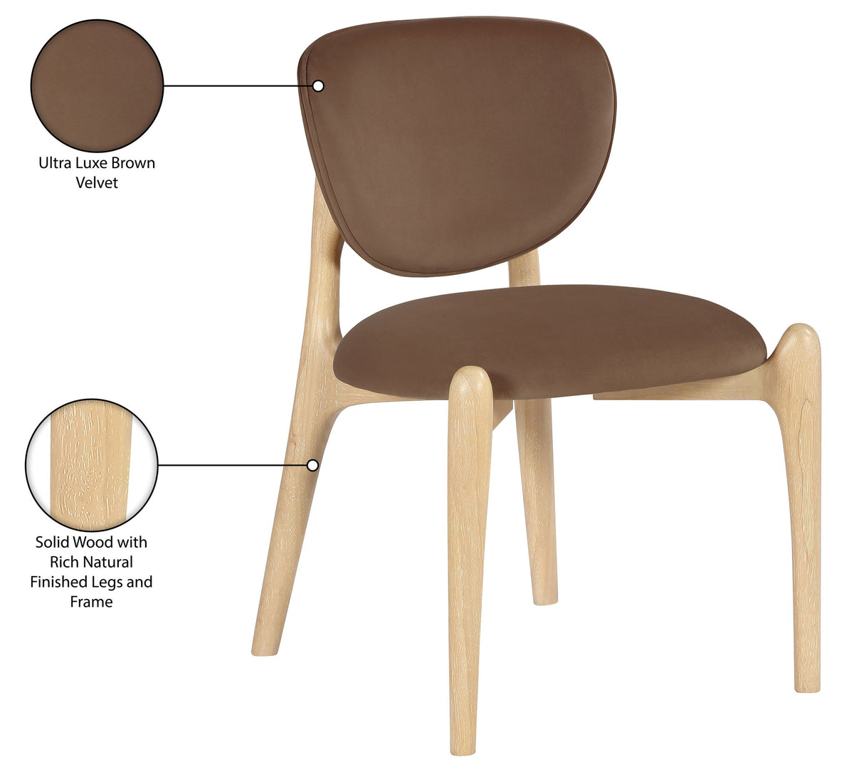 Velora - Upholstered Dining Chair (Set of 2) - Natural Base