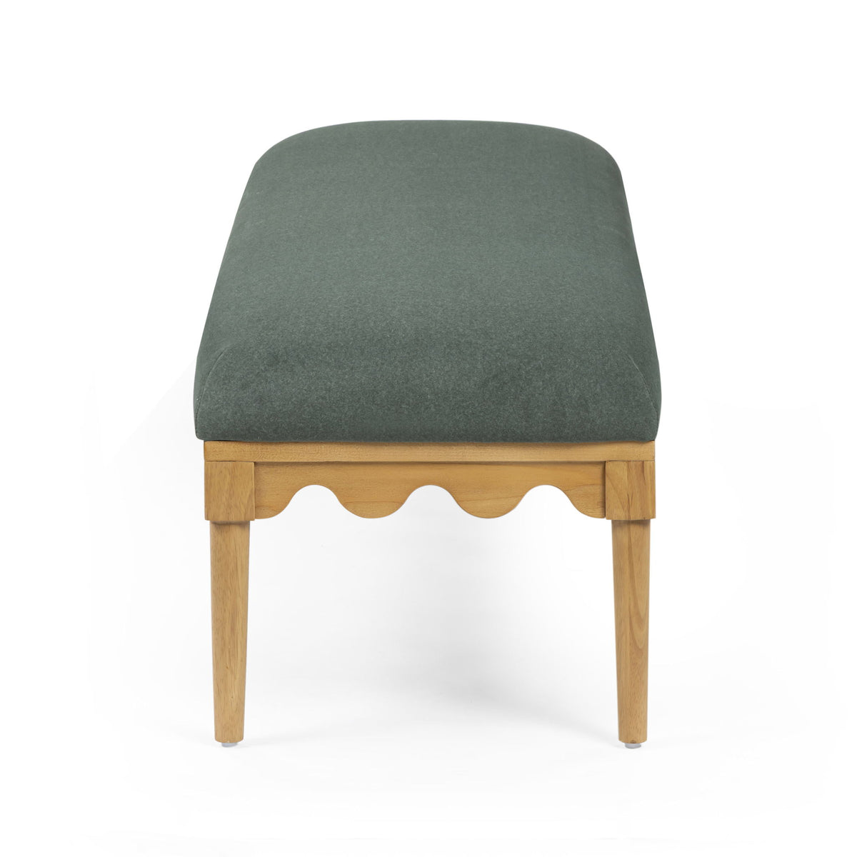 Oodle - Vegan Mohair Bench, Natural Ash Legs