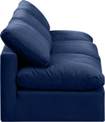 Indulge - Velvet 3 Seat Modular Armless Sofa
