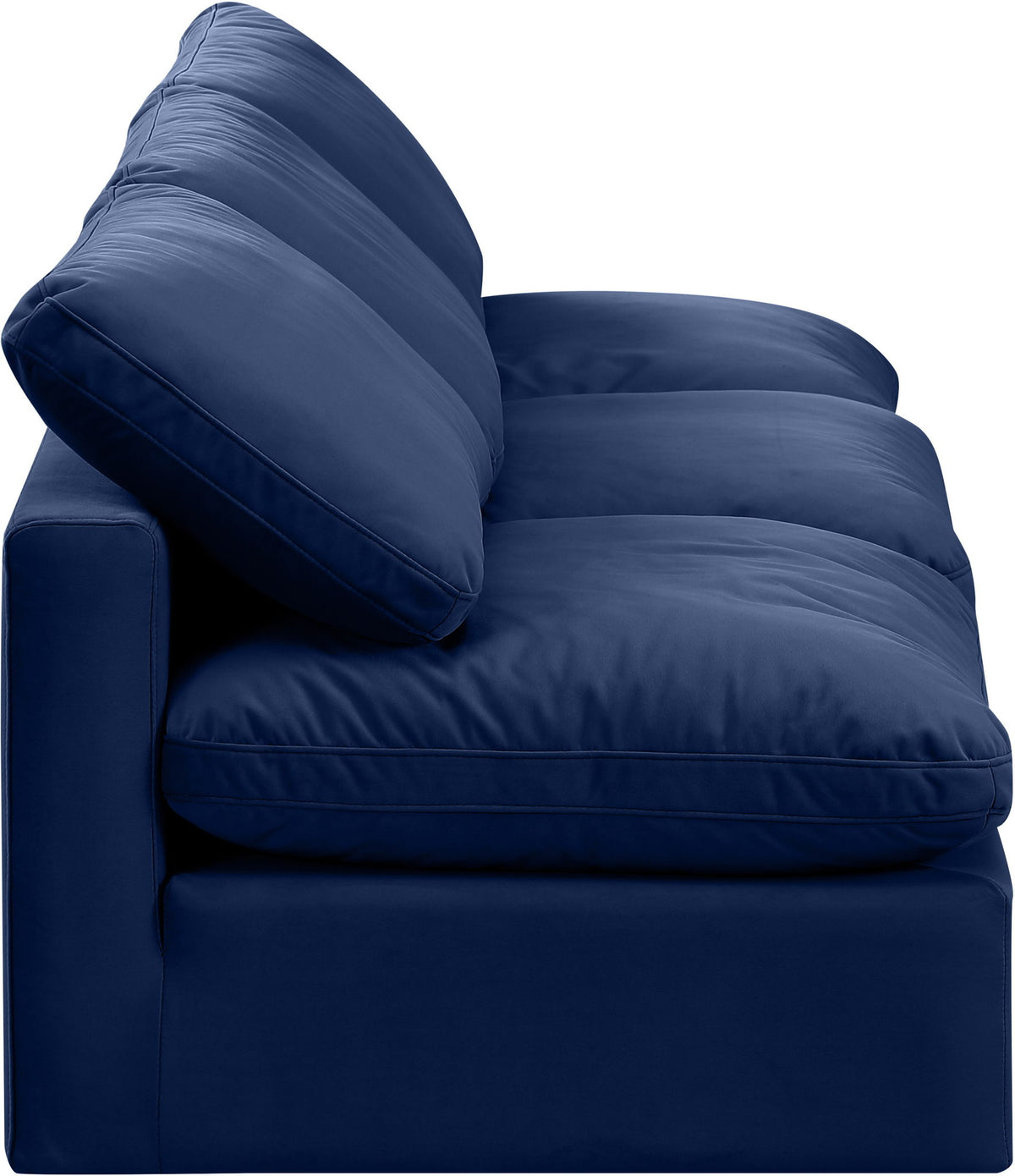 Indulge - Velvet 3 Seat Modular Armless Sofa
