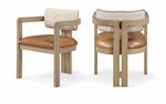 Ravina - Upholstered Dining Chair With Stained Natural Base (Set of 2)