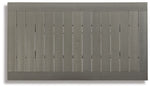 Visola - RECT Dining Table w/Umb OPT - Gray
