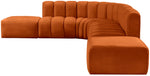 Arc - Velvet 7 Piece Corner Modular Sofa