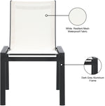 Nizuc - Outdoor Patio Dining Chair With Gray Frame (Set of 2)