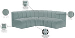 Arc - Faux Leather 4 Piece Corner Modular Sofa