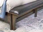 Queen Panel Bed Dark Brown with Bench B625 Shawbeck – Ashley Furniture
