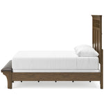 Queen Panel Bed Dark Brown with Bench B625 Shawbeck – Ashley Furniture
