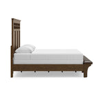 Queen Panel Bed Dark Brown with Bench B625 Shawbeck – Ashley Furniture