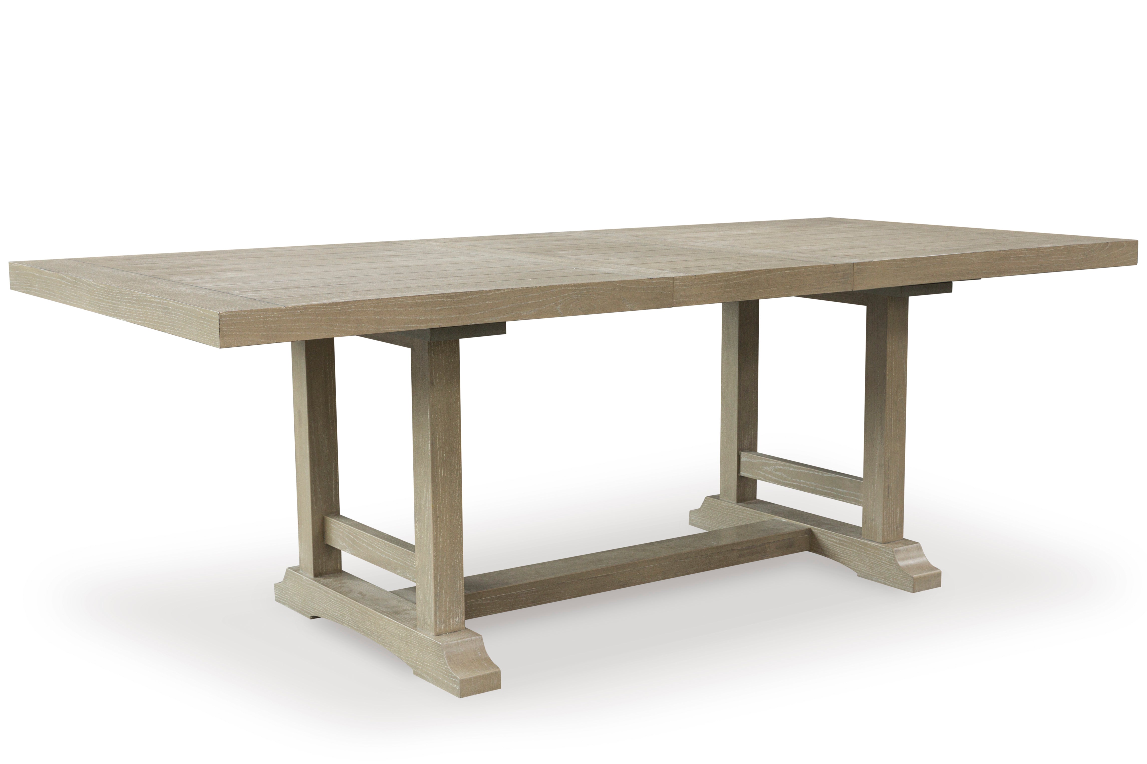 Vallardia Rectangular Extending Dining Table Light Grayish Brown | Ashley