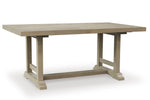 Vallardia Rectangular Extending Dining Table Light Grayish Brown | Ashley