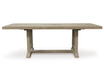 Vallardia 6 Pc. Rectangular Dining Set – Traditional Light Grayish Brown | Ashley
