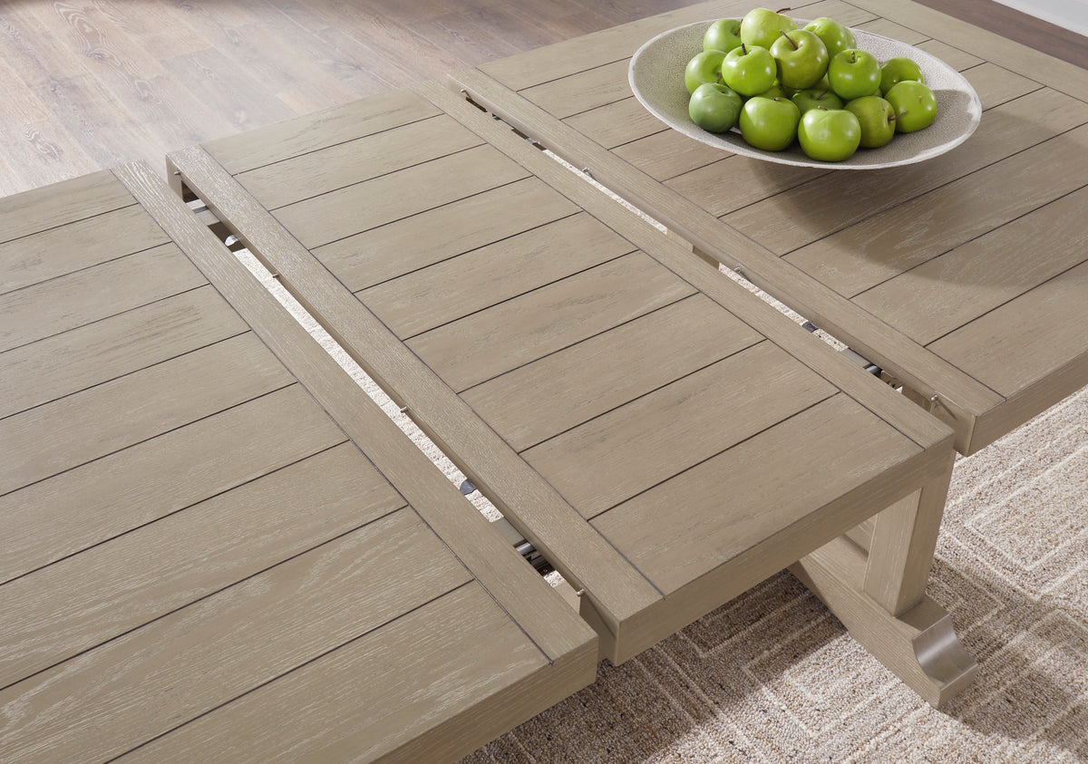 Vallardia 6 Pc. Rectangular Dining Set – Traditional Light Grayish Brown | Ashley