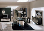 Waves Collection Modern Glass w/Chrome Stainless Steel Dining Table by VIG Furniture - View 7