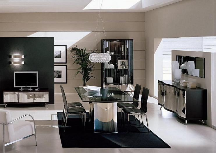 Waves Collection Modern Glass w/Chrome Stainless Steel Dining Table by VIG Furniture - View 7
