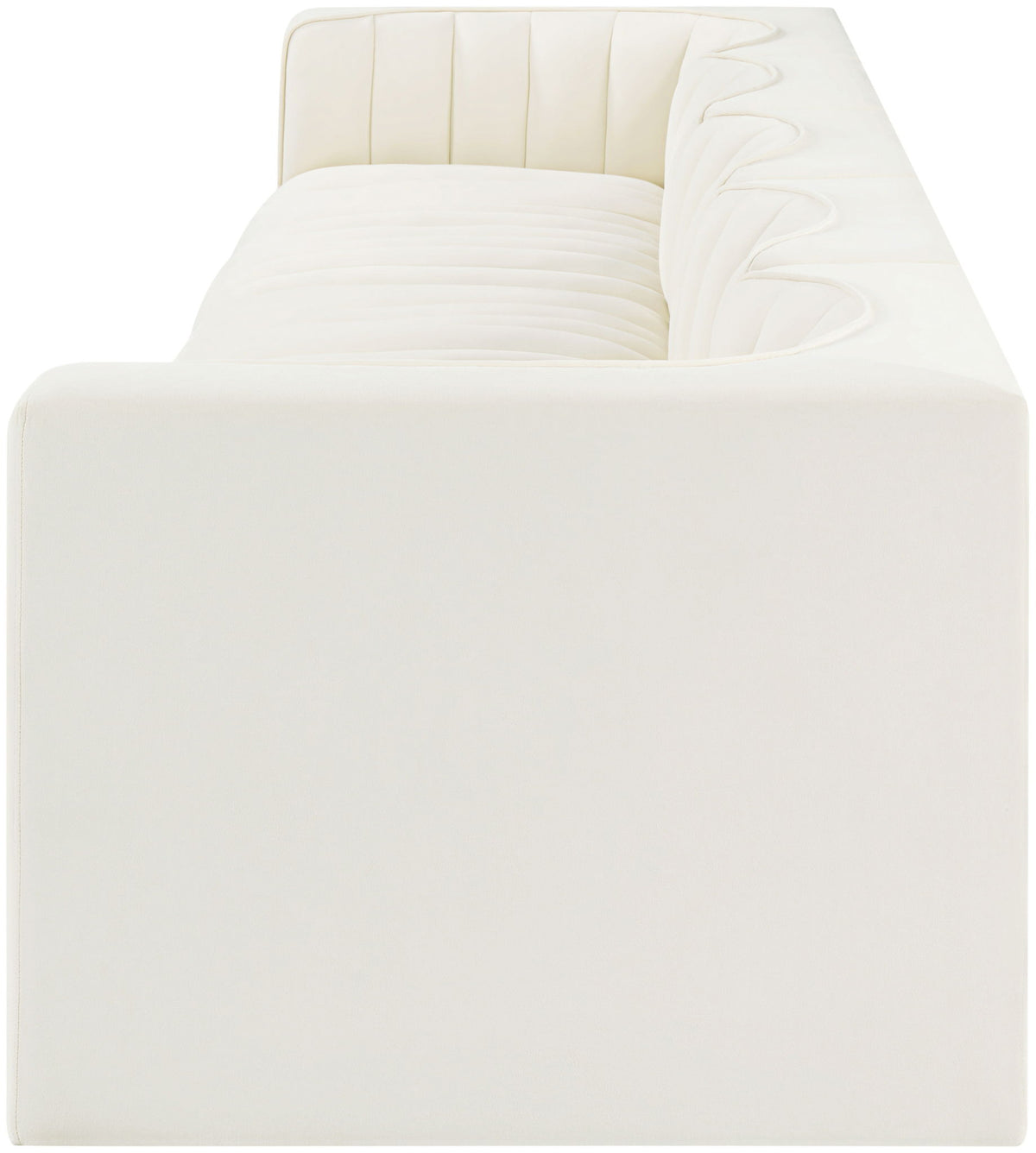 Rummi - Velvet Performance Fabric Upholstered 5 Piece Modular Sofa